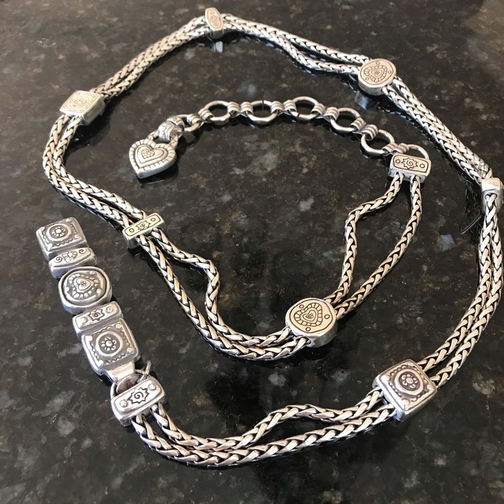 Brighton silver belt